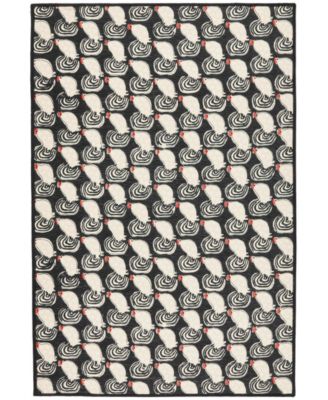 Dash and Albert Rugs by Annie Selke - Cockadoodledoo Machine Washable DA2169 2'x3' Area Rug