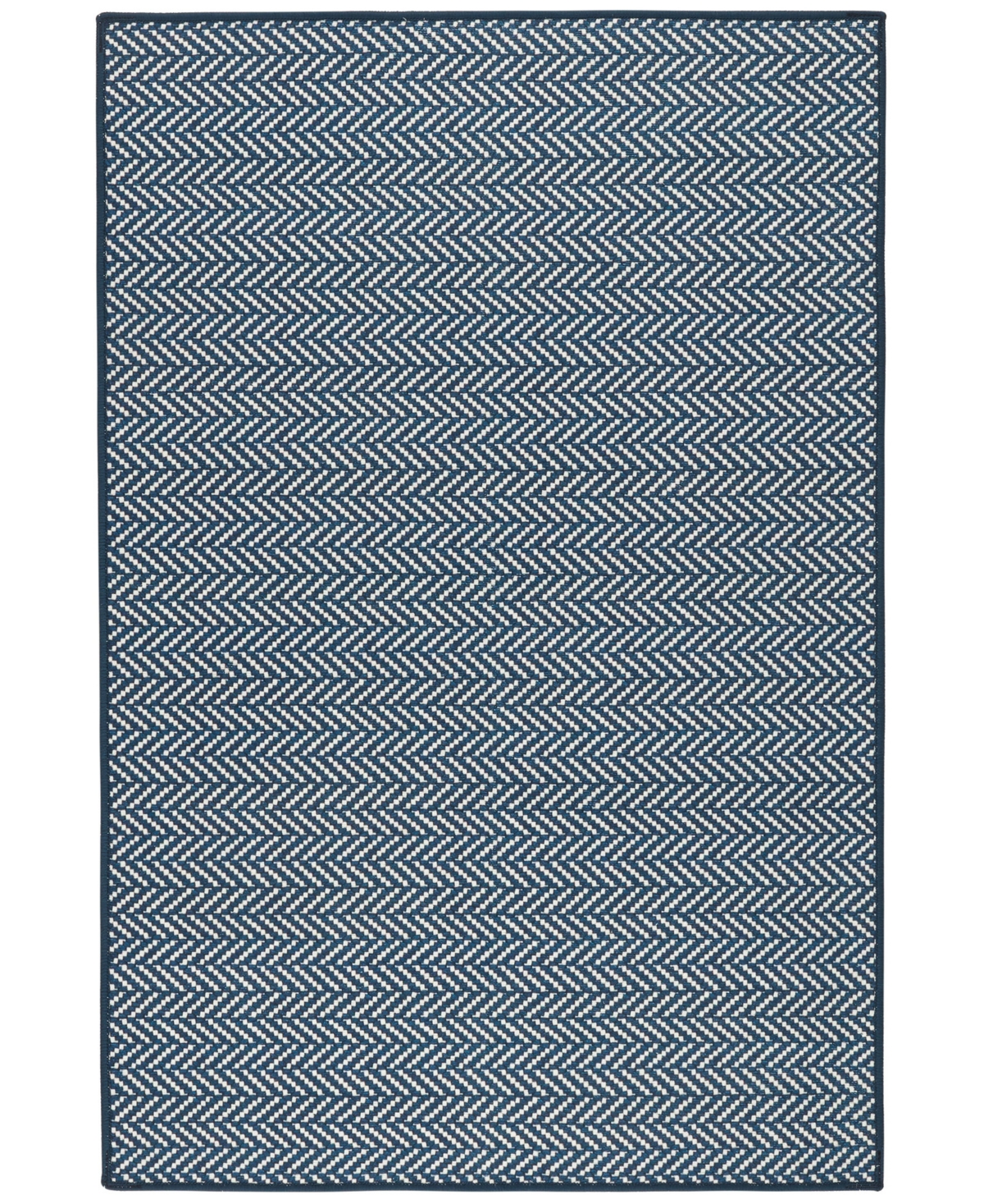 Dash And Albert Rugs By Annie Selke Herringbone Machine Washable Da2039 8'x10' Area Rug In Blue