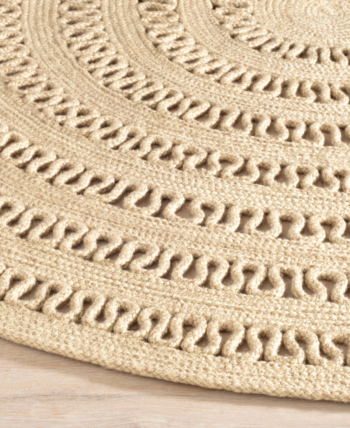 Dash And Albert Rugs By Annie Selke Bowline Indoor/outdoor Da1642 6'x6' Round Area Rug In Brown