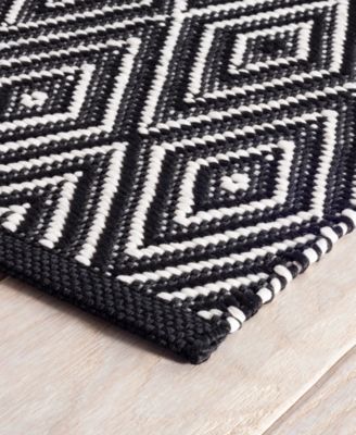 Dash And Albert Rugs By Annie Dash Albert Rugs By Annie Selke Diamond Indoor Outdoor Rdb170 Rug Collection In Black