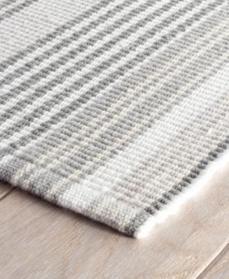 Dash And Albert Rugs By Annie Dash Albert Rugs By Annie Selke Gradation Ticking Indoor Outdoor Da169 Rug Collection In Gray