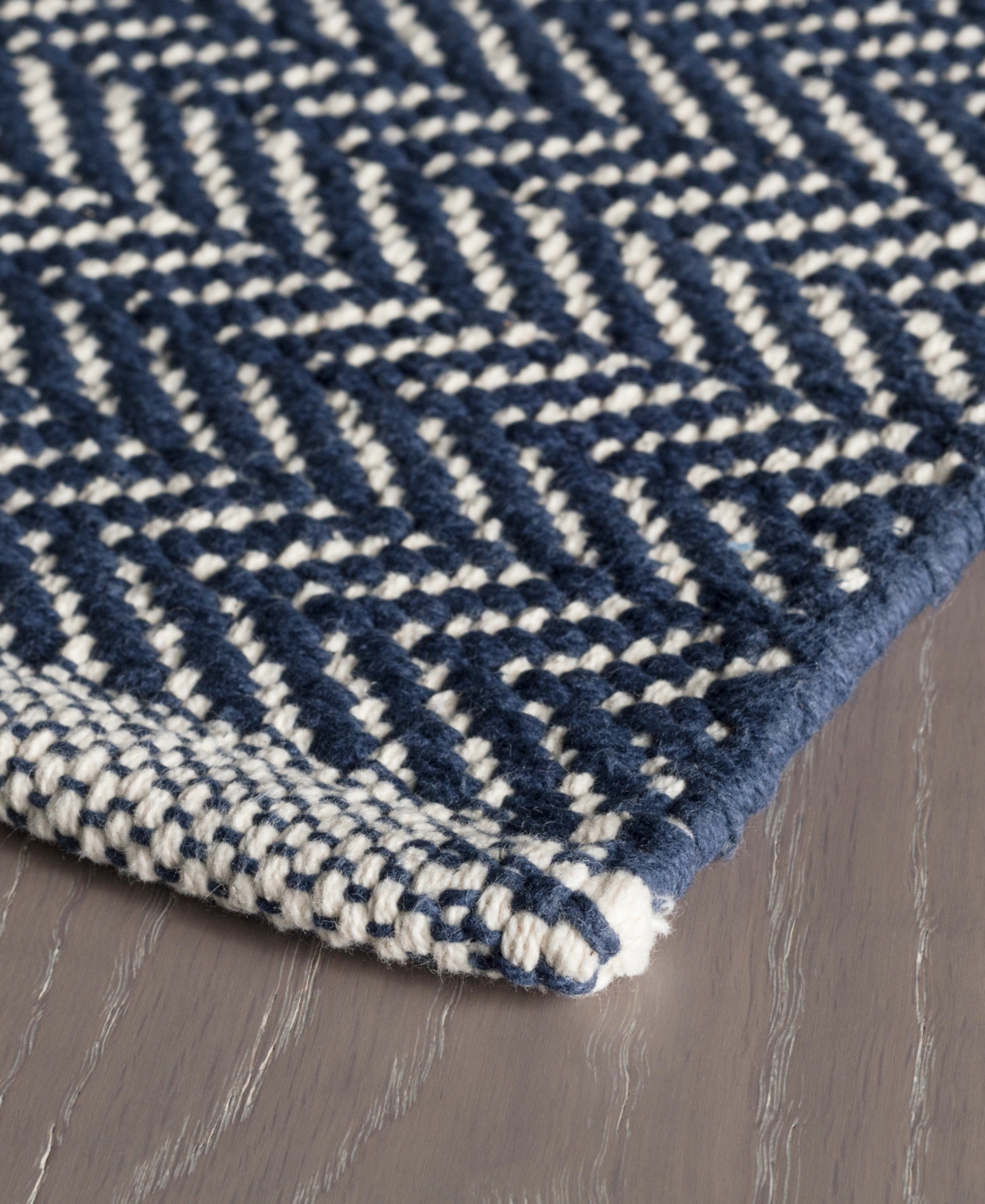 Dash And Albert Rugs By Annie Selke Herringbone Cotton Rda356 2'x3' Area Rug In Purple