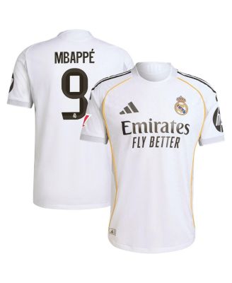 adidas - Men's Kylian Mbapp&eacute; White Real Madrid 2025/26 Home Authentic Jersey