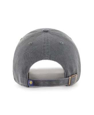 Men's Charcoal Indiana Pacers Primary Logo Clean Up Adjustable Hat