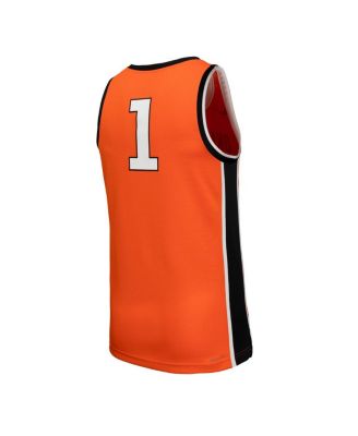 Men's 1 Orange Oklahoma State Cowboys Replica Basketball Jersey