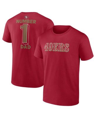 Fanatics - Men's Scarlet San Francisco 49ers Big Tall Number One Dad T-Shirt