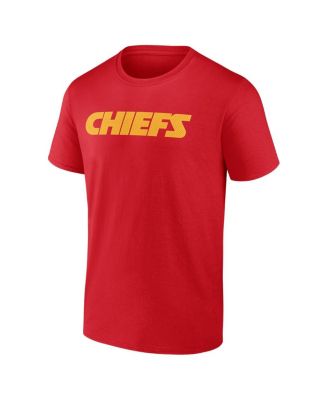 Men's Red Kansas City Chiefs Big Tall Number One Dad T-Shirt