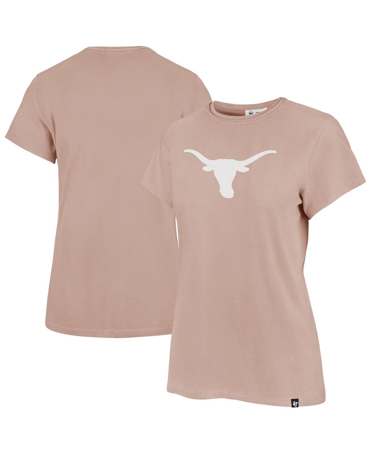 47 Brand Women's Pink Texas Longhorns Premier Frankie T-shirt