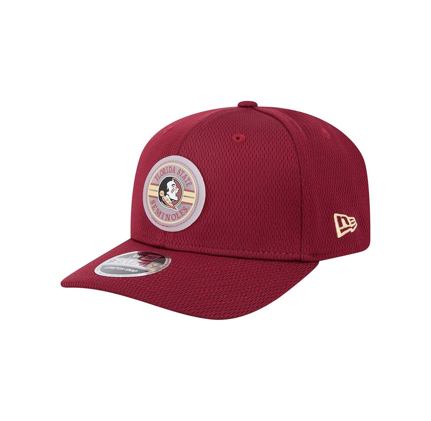 Men's Garnet Florida State Seminoles Patched 9SEVENTY Stretch-Snap Adjustable Hat