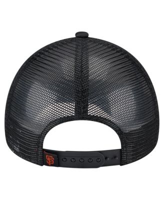 Toddler White/Black San Francisco Giants Painted A-Frame 9FORTY Trucker Adjustable Hat