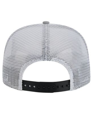 Men's Black/Silver San Antonio Spurs Throwback Dye Golfer Snapback Hat