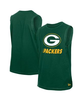 New Era - Men's Green Green Bay Packers Leisure Collection Tank Top