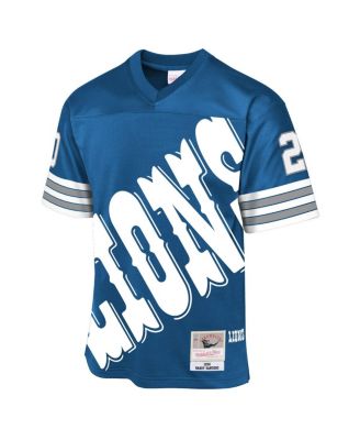 Big Boys and Girls&nbsp;Barry Sanders Blue Detroit Lions 1996 Throwback Fashion Jersey