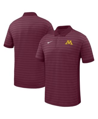 Nike - Men's Maroon Minnesota Golden Gophers 2025 Early Season Coaches Sideline Victory Stripe Performance Polo Shirt