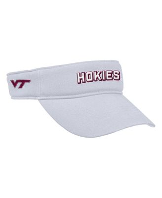 Men's White Virginia Tech Hokies 2025 On-Field Ace Performance Adjustable Visor Hat