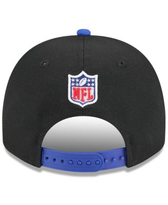 Big Boys and Girls Black/Royal Buffalo Bills 2025 NFL Draft A-Frame 9FIFTY Snapback Hat
