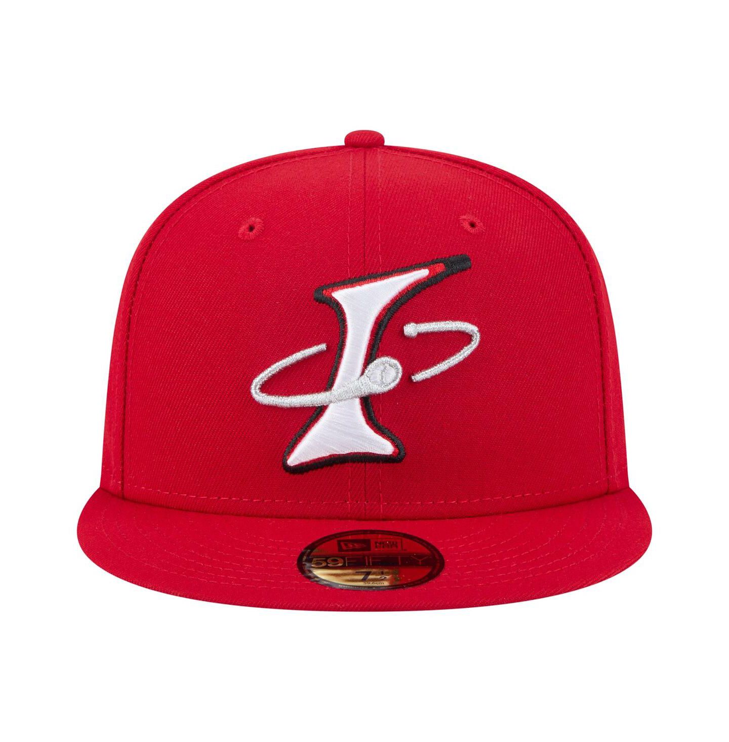 Мужская кепка New Era Red Albuquerque Isotopes Authentic Collection 59FIFTY Fitted Hat — фото 2