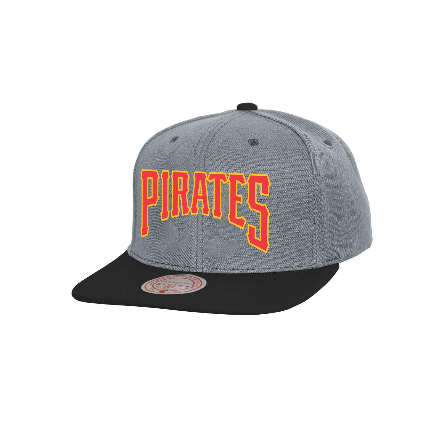 Men's Gray Pittsburgh Pirates Cooperstown Collection Basic Flip Snapback Hat