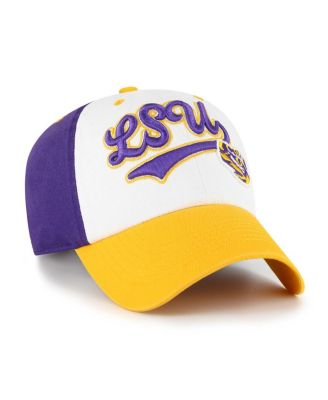 Big Boys and Girls White LSU Tigers Scooter Clean Up Adjustable Hat