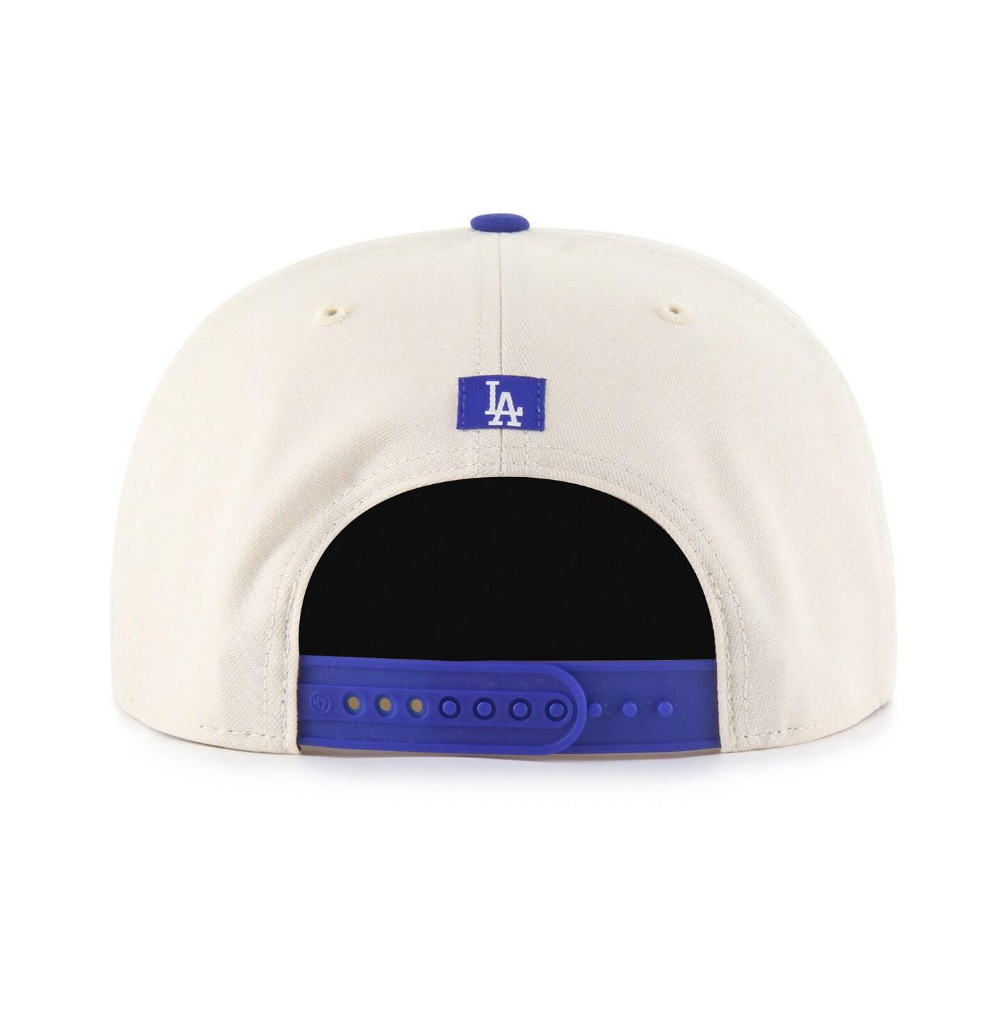 Мужская кепка '47 Brand Cream Los Angeles Dodgers Payson Captain Adjustable Hat — фото 2