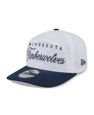 Men's White/Navy Minnesota Timberwolves 2025 NBA Draft On-Stage Nylon 19TWENTY Adjustable Hat