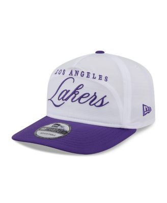 Men's White/Purple Los Angeles Lakers 2025 NBA Draft On-Stage Nylon 19TWENTY Adjustable Hat