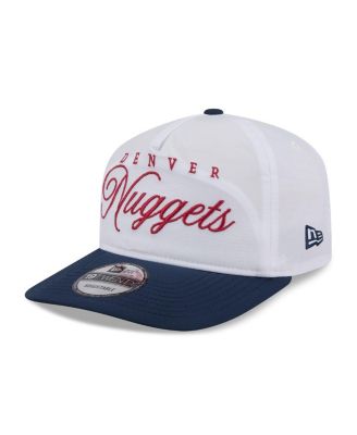 Men's White/Navy Denver Nuggets 2025 NBA Draft On-Stage Nylon 19TWENTY Adjustable Hat