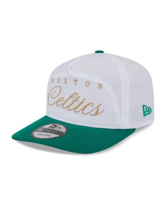 Men's White/Kelly Green Boston Celtics 2025 NBA Draft On-Stage Nylon 19TWENTY Adjustable Hat