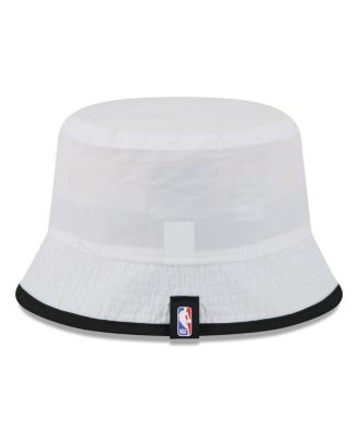 Men's White/Black San Antonio Spurs 2025 NBA Draft Nylon Bucket Hat