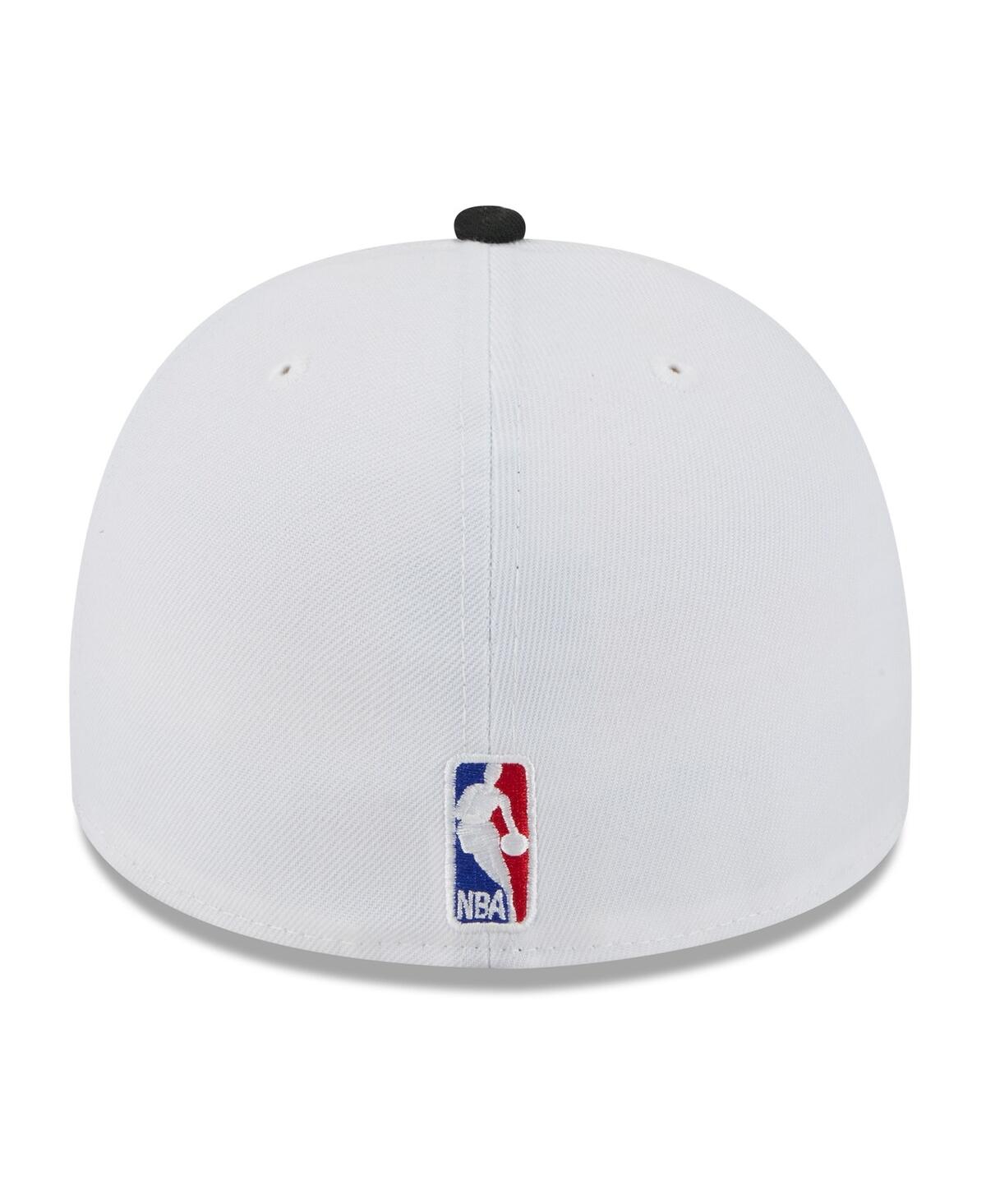New Era Men's White/Black San Antonio Spurs 2025 Nba Draft A-Frame 59FIFTY Fitted Hat