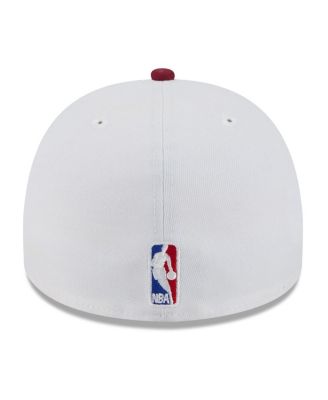 Men's White/Wine Cleveland Cavaliers 2025 NBA Draft A-Frame 59FIFTY Fitted Hat