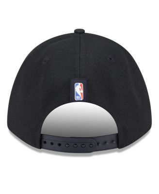 Men's Black Miami Heat 2025 NBA Draft M-Crown A-Frame 9FORTY Adjustable Hat