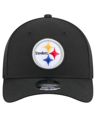 Men's Black Pittsburgh Steelers Team Collection 9FORTY M-Crown Adjustable Hat