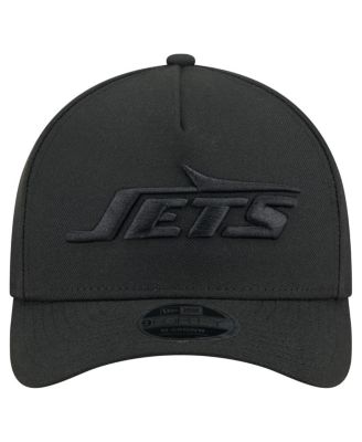 Men's Black New York Jets Team Collection 9FORTY M-Crown A-Frame Adjustable Hat