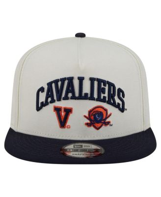 Men's White Virginia Cavaliers Collegiate 9FIFTY A-Frame Snapback Hat