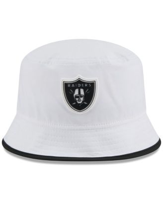 Men's White Las Vegas Raiders 2025 NFL Training Camp Stretch Bucket Hat