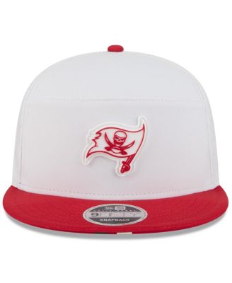 Men's White/Red Tampa Bay Buccaneers 2025 NFL Training Camp Split Panel 9FIFTY Snapback Hat