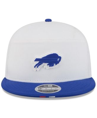 Men's White/Royal Buffalo Bills 2025 NFL Training Camp Split Panel 9FIFTY Snapback Hat