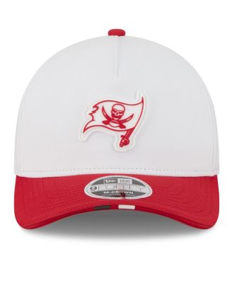 Men's White/Red Tampa Bay Buccaneers 2025 NFL Training Camp A-Frame 9FORTY Adjustable Hat