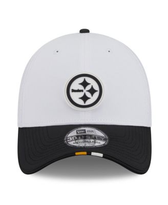 Men's White/Black Pittsburgh Steelers 2025 NFL Training Camp 39THIRTY Flex Hat