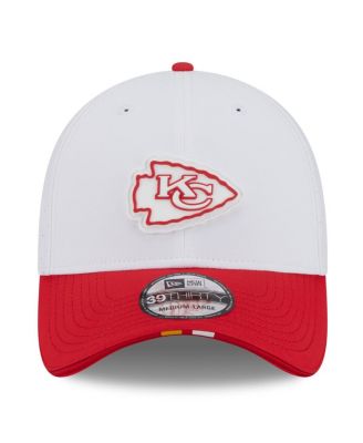 Men's White/Red Kansas City Chiefs 2025 NFL Training Camp 39THIRTY Flex Hat