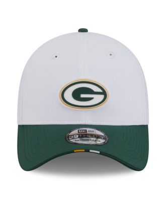 Men's White/Green Bay Packers 2025 NFL Training Camp 39THIRTY Flex Hat