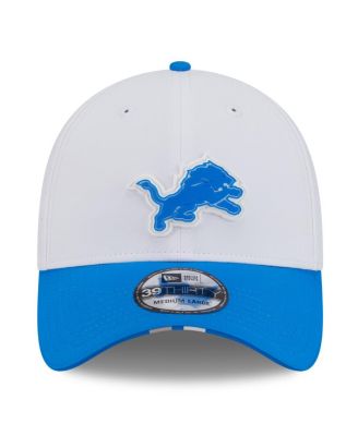 Men's White/Blue Detroit Lions 2025 NFL Training Camp 39THIRTY Flex Hat