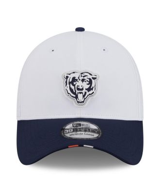 Men's White/Navy Chicago Bears 2025 NFL Training Camp 39THIRTY Flex Hat