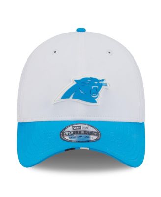Men's White/Blue Carolina Panthers 2025 NFL Training Camp 39THIRTY Flex Hat