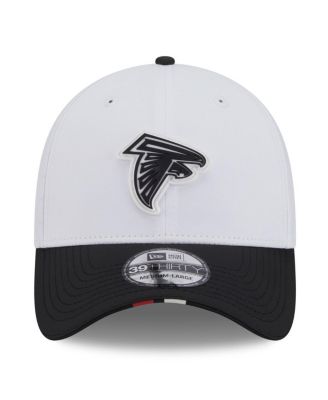 Men's White/Black Atlanta Falcons 2025 NFL Training Camp 39THIRTY Flex Hat
