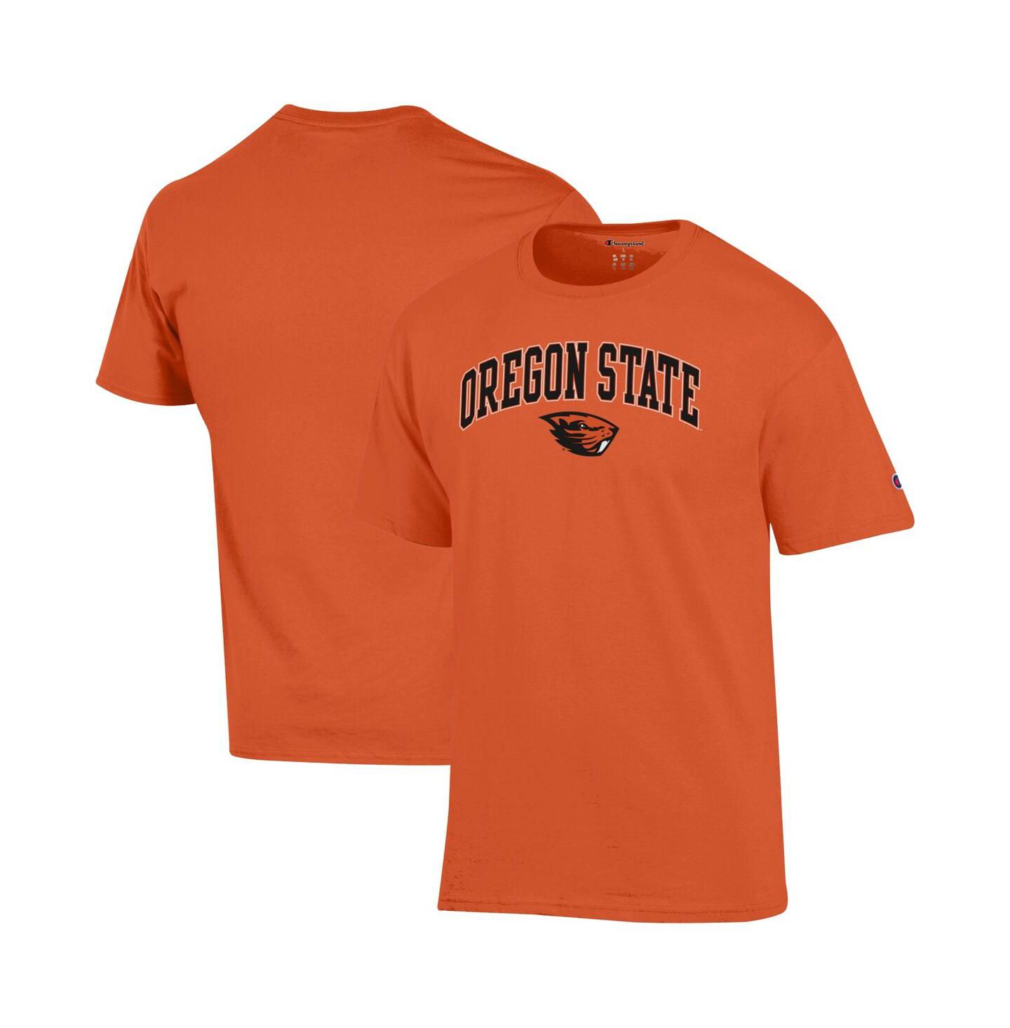 Женская футболка Champion Orange Oregon State Beavers Arched Over Logo — фото 1
