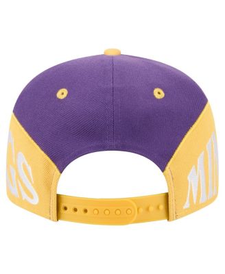 Men's Purple/Gold Minnesota Vikings Split 9FIFTY Snapback Hat