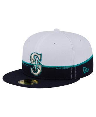 New Era - Men's Navy/White Seattle Mariners Paint Stroke 59FIFTY&nbsp;Fitted Hat