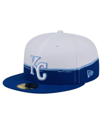 New Era - Men's Royal/White Kansas City Royals Paint Stroke 59FIFTY&nbsp;Fitted Hat